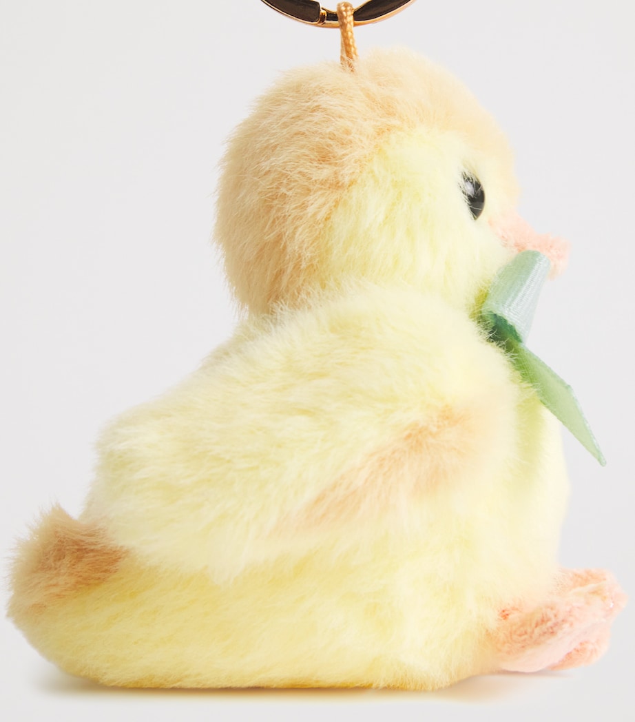 Soft Plush Chick Keyring for Keys and Bags