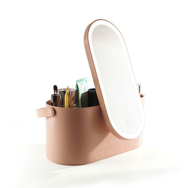Rio Lush Box pink makeup case, imported from the UK