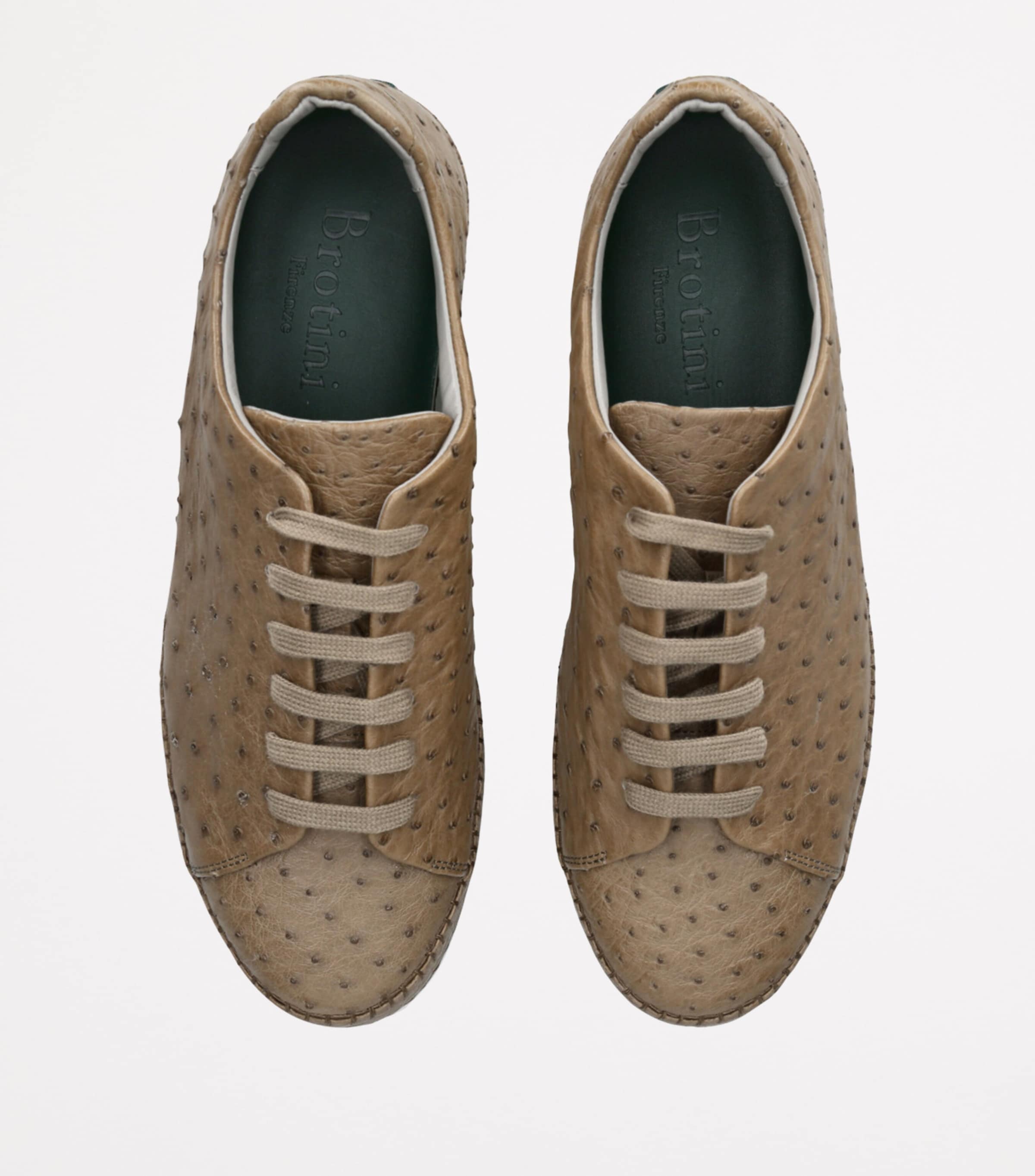 Brotini ostrich leather sneakers - British product