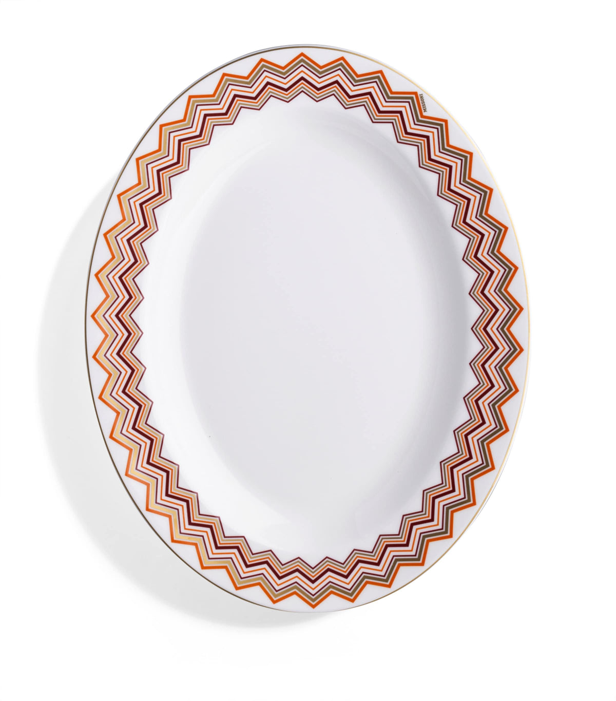 Missoni Home zigzag oval serving dish 36cm, imported from the UK