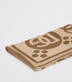 Dolce&Gabbana wool logo jacquard throw blanket 140cm x 180cm - British product