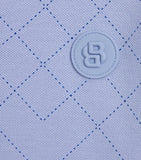 BOSS kids' stretch-cotton grid polo shirt for ages 4-16 years - British product