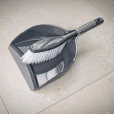 Addis ComfiGrip Metallic Graphite Large Dustpan & Brush Set - McGrocer