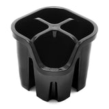 Addis Cutlery Utensil Drainer Caddy with 4 Compartments Black - McGrocer