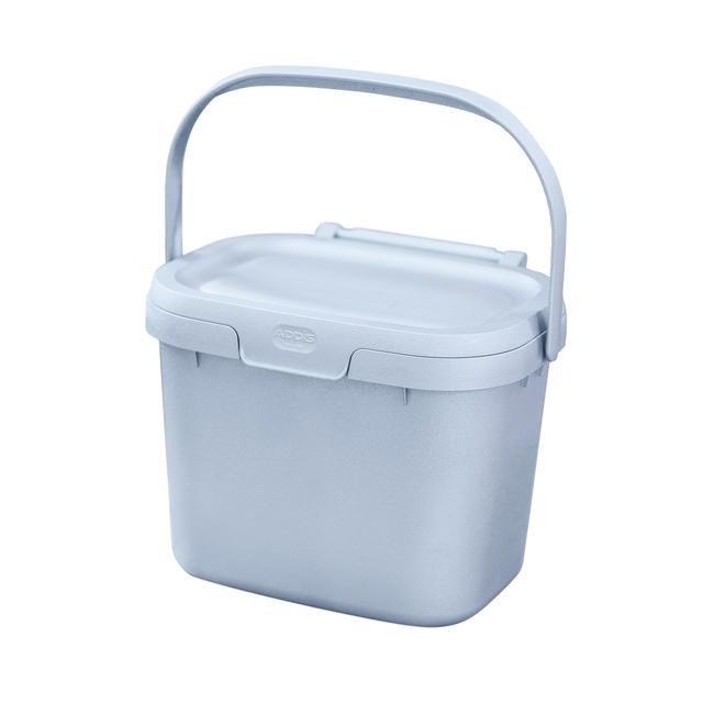 Addis Light Grey 100% Recycled Everyday Food Compost Caddy - McGrocer