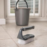 Addis Metallic Graphite New ComfiGrip Floor Iron Scrub Brush - McGrocer