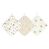 Aden+Anais essentials 3 pack cotton muslin washcloth set tanzania   3 per pack - McGrocer