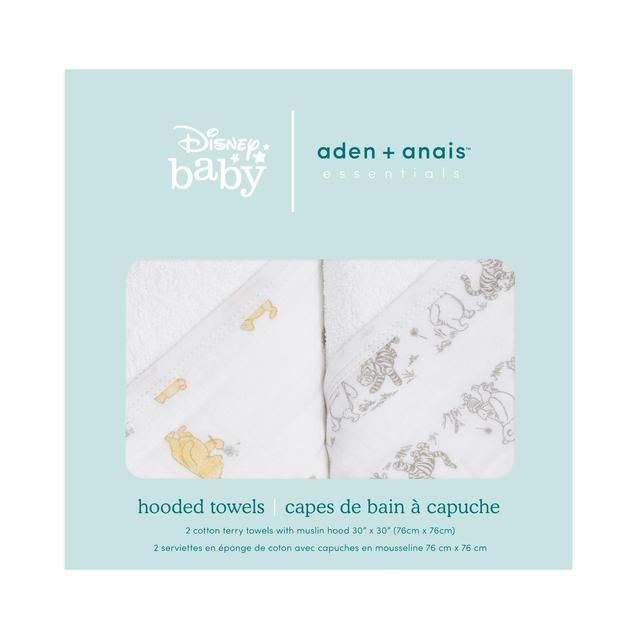 Aden + Anais Hooded Towel Winnie the Pooh   2 per pack - McGrocer