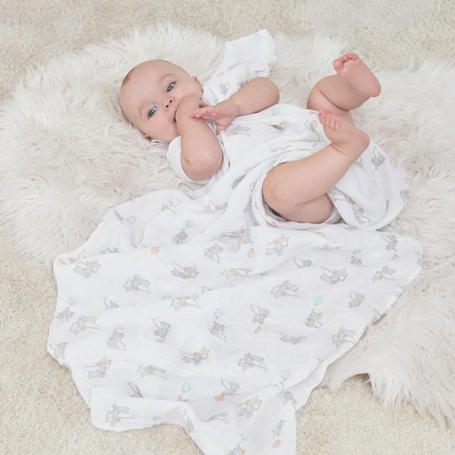 Aden + Anais Muslin Swaddle Blankets Dumbo   4 per pack - McGrocer