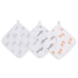 Aden + Anais Safari Babes Muslin Washcloths    3 per pack - McGrocer