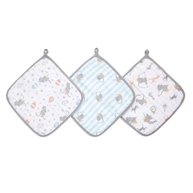 Aden + Anais Washcloths Dumbo   3 per pack - McGrocer