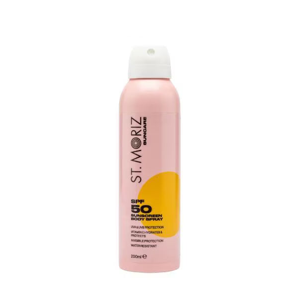 St Moriz Suncare SPF50 Sunscreen Body Spray 200ml (British brand)