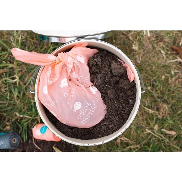 Adios Compostable & Biodegradable Dog Poo Bags - Grey    120 per pack - McGrocer