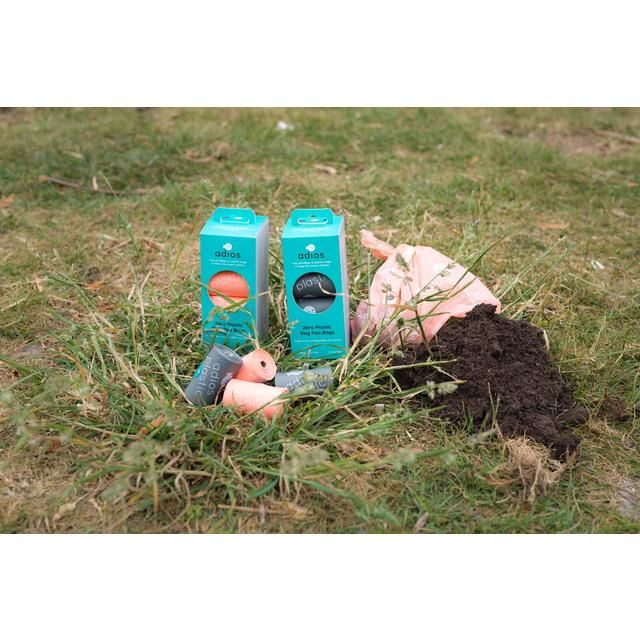Adios Compostable & Biodegradable Dog Poo Bags - Pink    120 per pack - McGrocer