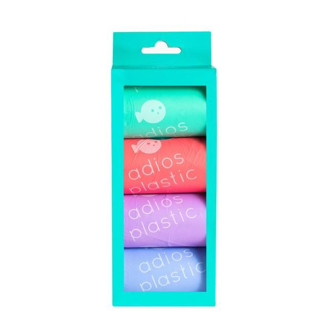 Adios Compostable Dog Poo Bags - Rainbow    60 per pack - McGrocer