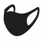 Adult Fabric Face Covering Black - McGrocer
