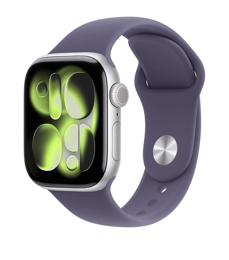 Apple smartwatch Series 11 Silver Aluminium with Purple Fog Sport Band 42mm - British product