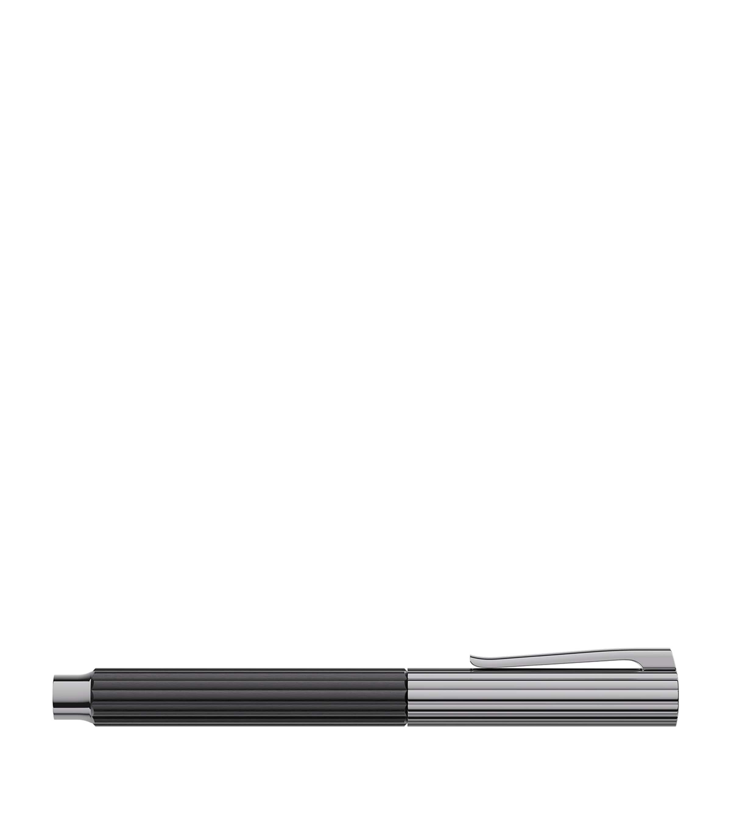 Graf von Faber-Castell ebony wood bloom fountain pen, UK version