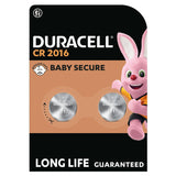 Duracell Specialty 2016 Lithium Coin Battery 3V, pack of 2 (DL2016/CR2016) - McGrocer
