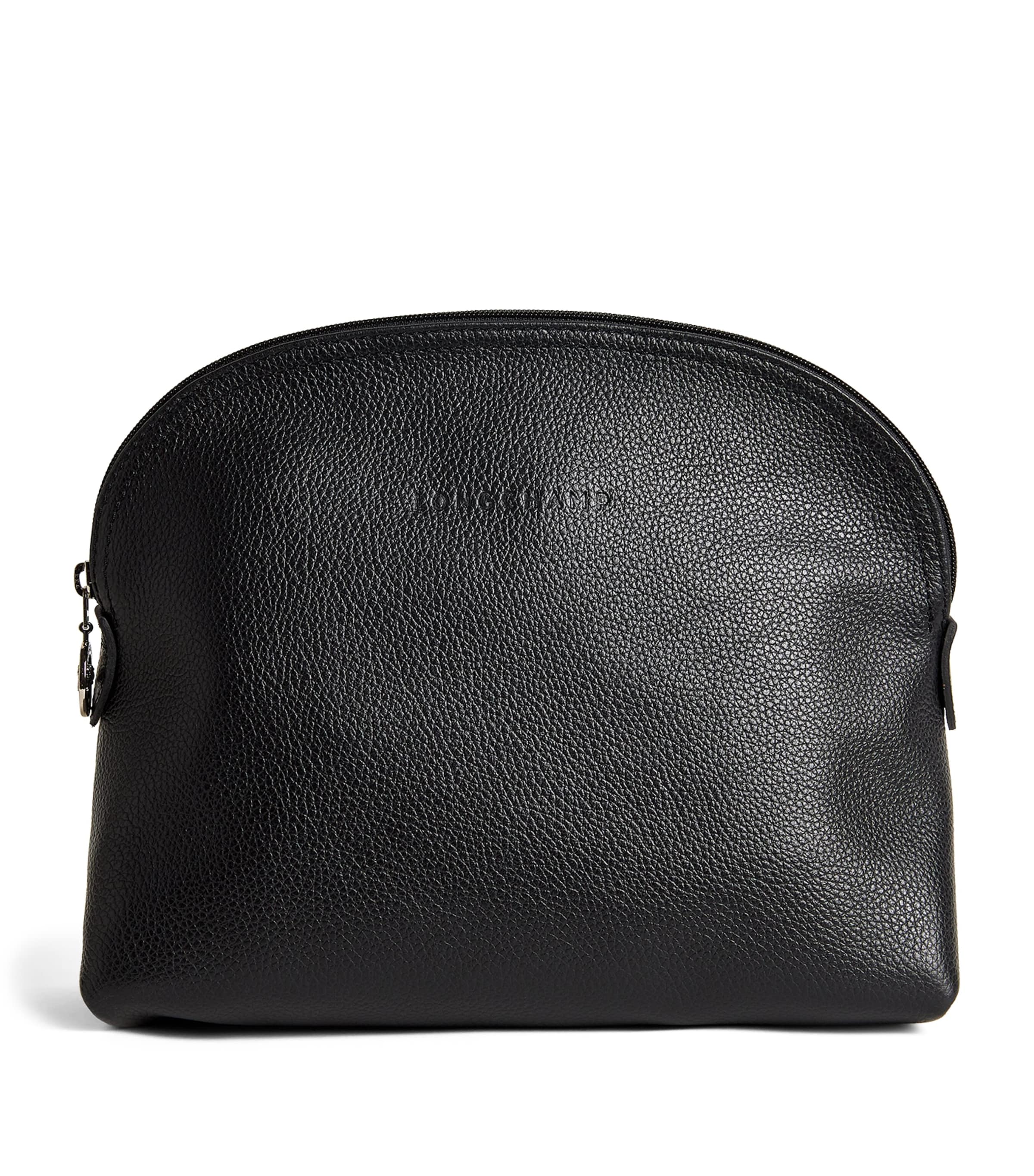 Longchamp Leather Le Foulonné Wash Bag