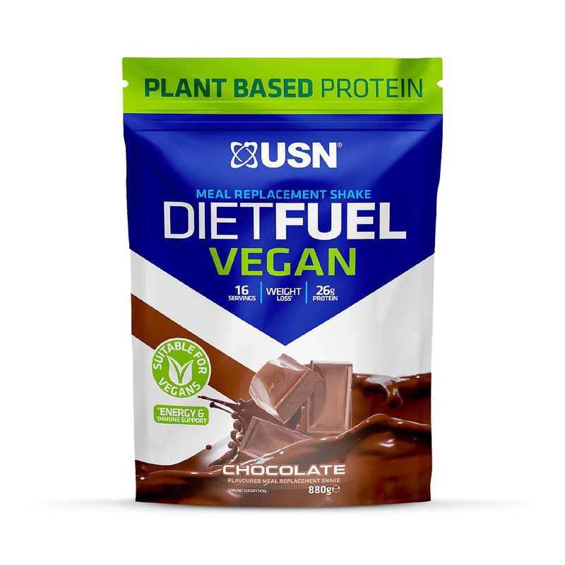USN Diet Fuel Vegan Meal Replacement Shake Vanilla 880g - 998592
