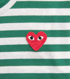Comme Des Garçons stripe heart logo T-shirt for children 2-6 years - British product