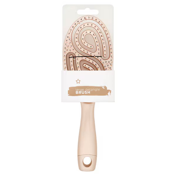 Superdrug large detangler hairbrush gold finish (British brand)