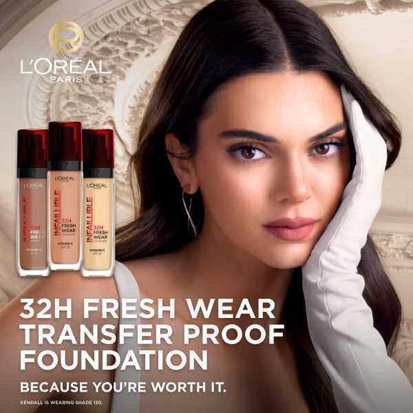 L'Oréal Paris Infallible foundation 100 Warm shade, UK version