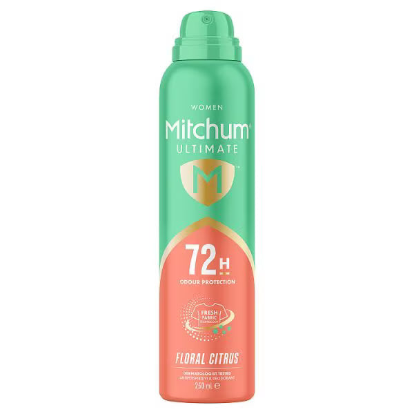 Mitchum Ultimate 72H Floral Citrus 250ml, imported from the UK