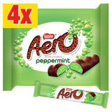 Aero Bubbly Peppermint Mint Chocolate Bar Multipack x4 108g - McGrocer