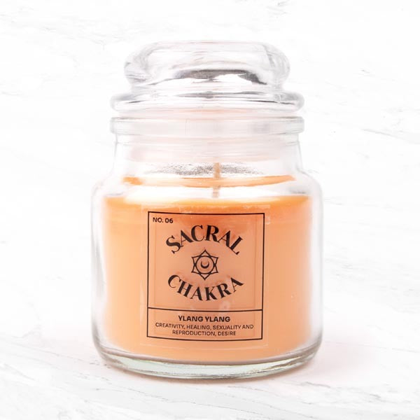 Myga Seven Chakra Sacral Chakra candle 250g, imported from the UK