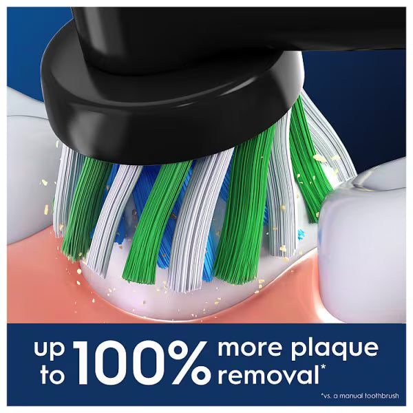 Oral-B Pro Cross Action black toothbrush heads (British brand)