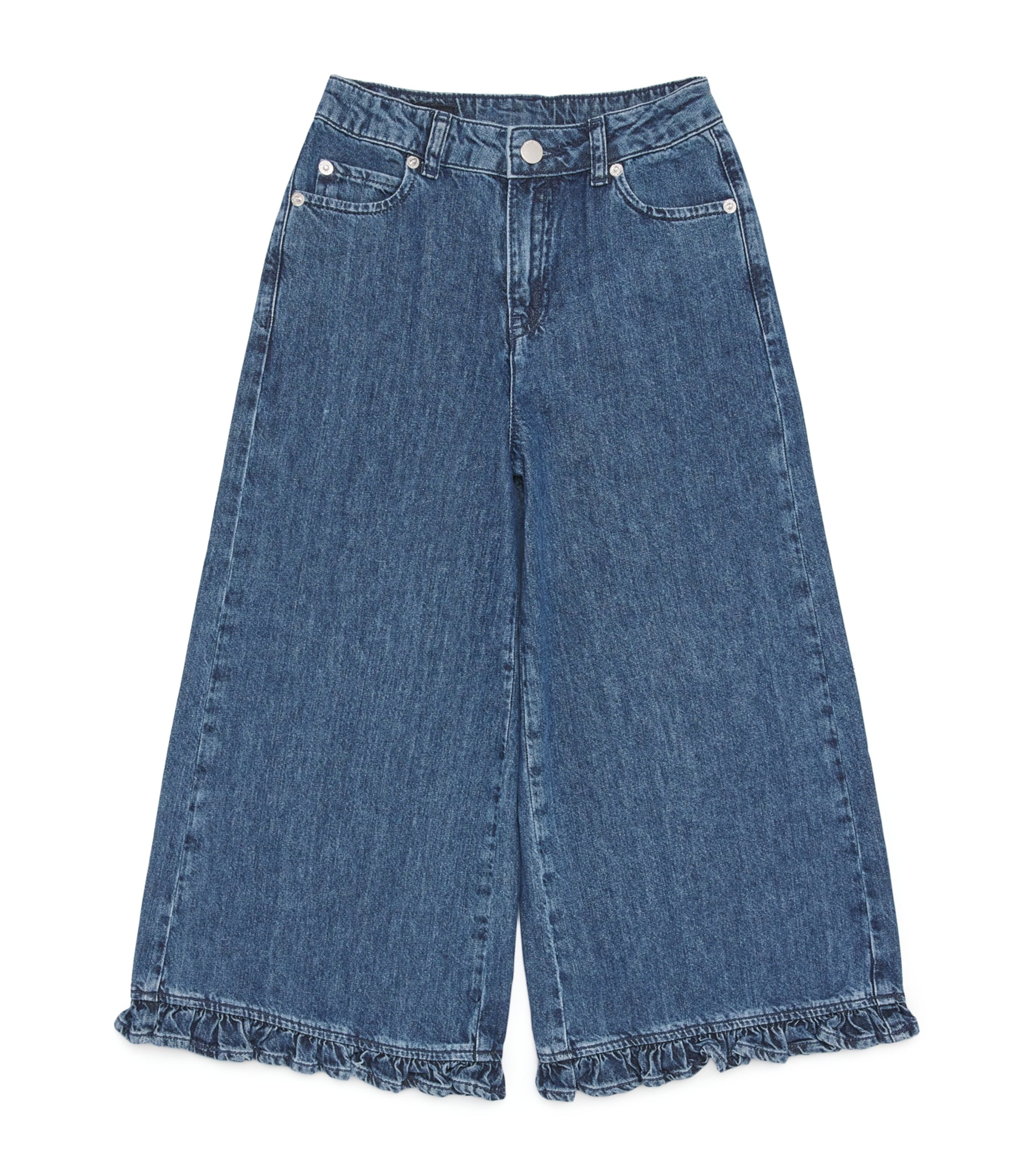Emporio Armani Kids Ruffle-Hem Flared Jeans 4-14 Years - British product