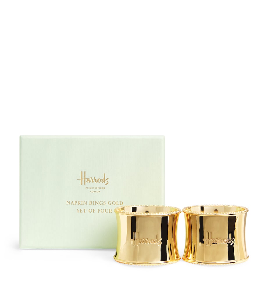 Harrods Stainless Steel Napkin Rings (Set of 4)