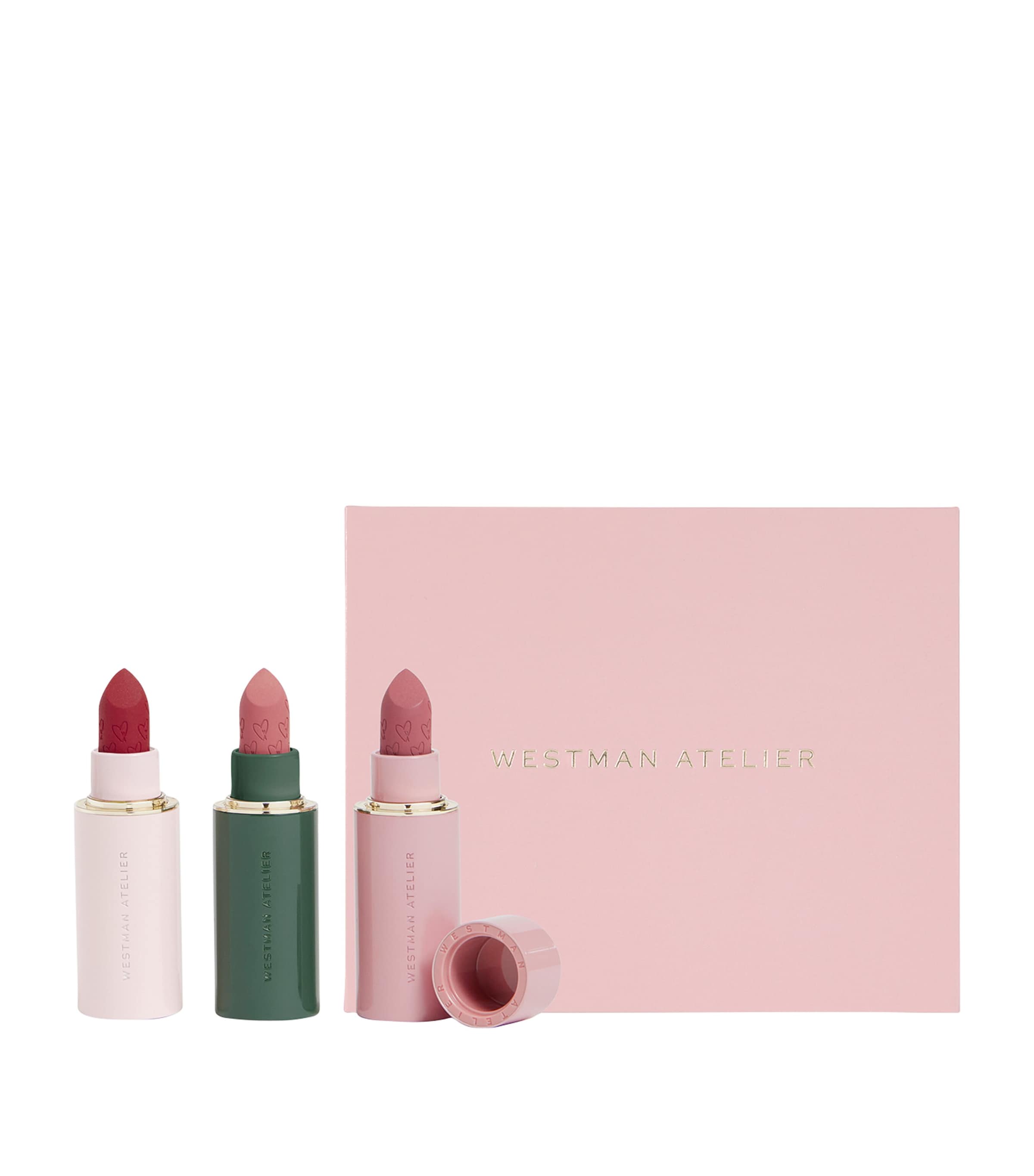 Westman Atelier Suede Matte Lipstick Trio Gift Set (British brand)