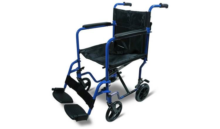 Aidapt Aluminium Compact Blue Transit Chair - McGrocer