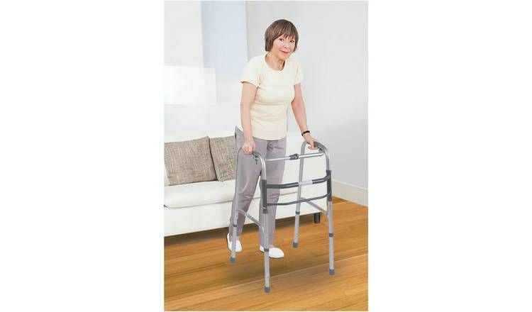 Aidapt Lightweight Aluminium Folding Walking Frame - McGrocer