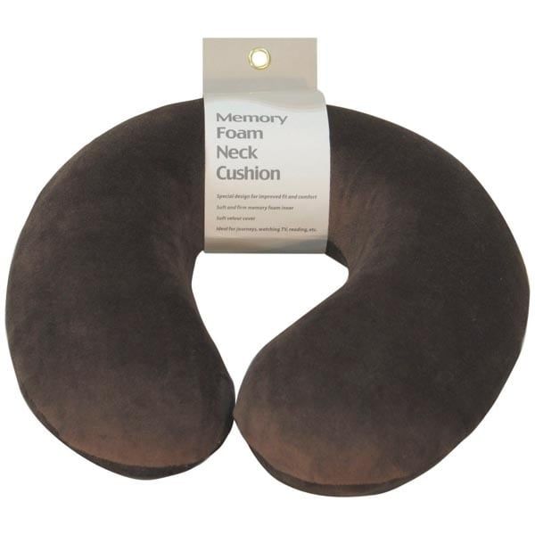 Aidapt Memory Foam Neck Cushion (Colour Brown) - McGrocer