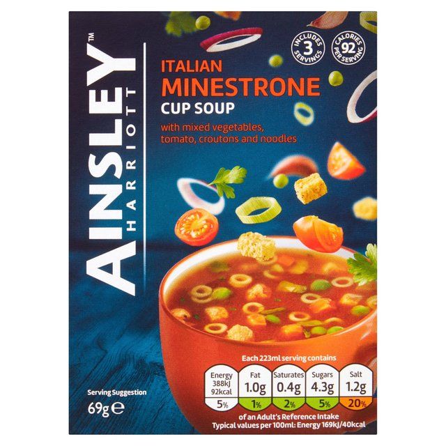 Ainsley Harriott Minestrone Cup Soup   69g - McGrocer