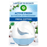 Air Wick Active Fresh Bathroom Gel Air Freshener Fresh Cotton   75ml - McGrocer