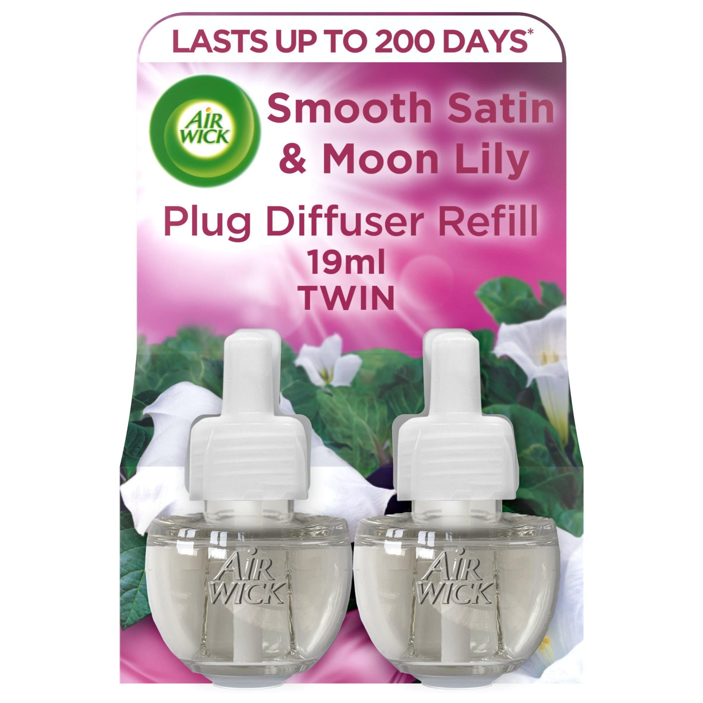 Air Wick Air Freshener Plug In Refill Smooth Satin & Moon 2x19ml - McGrocer