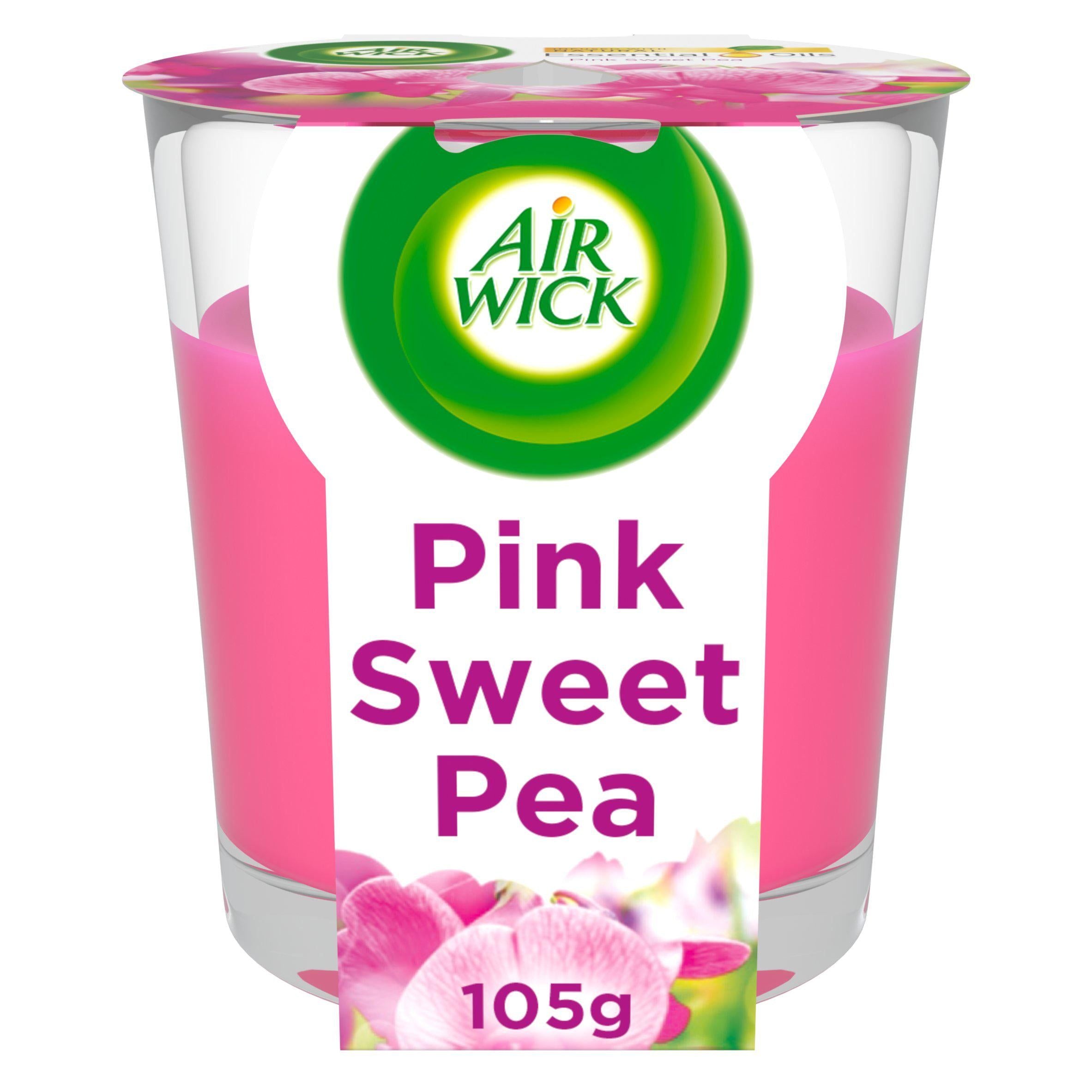 Air Wick Essential Oils Pink Sweet Pea 105g - McGrocer