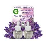 Airwick Purple Lavender Plug In Twin Refill   2 x 19ml - McGrocer
