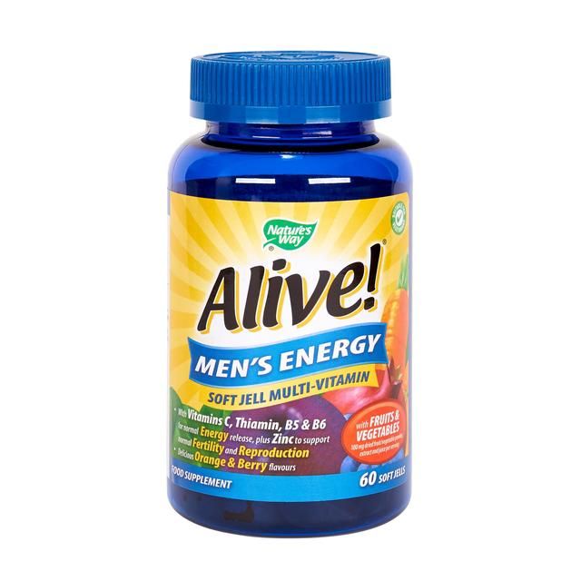 Alive! Men's Energy Soft Jell Multivitamin    60 per pack - McGrocer