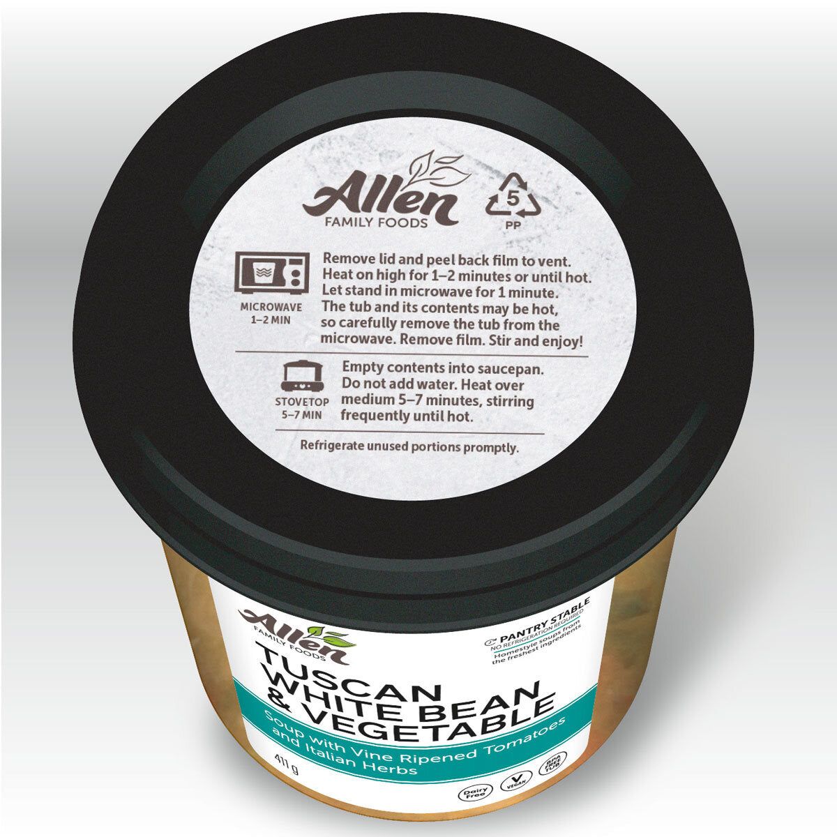 Allen Family Foods Tuscan White Bean Soup, 6 x 400g - McGrocer