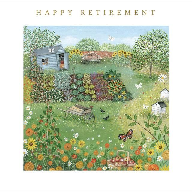 Allotment Happy Retirement Card - McGrocer