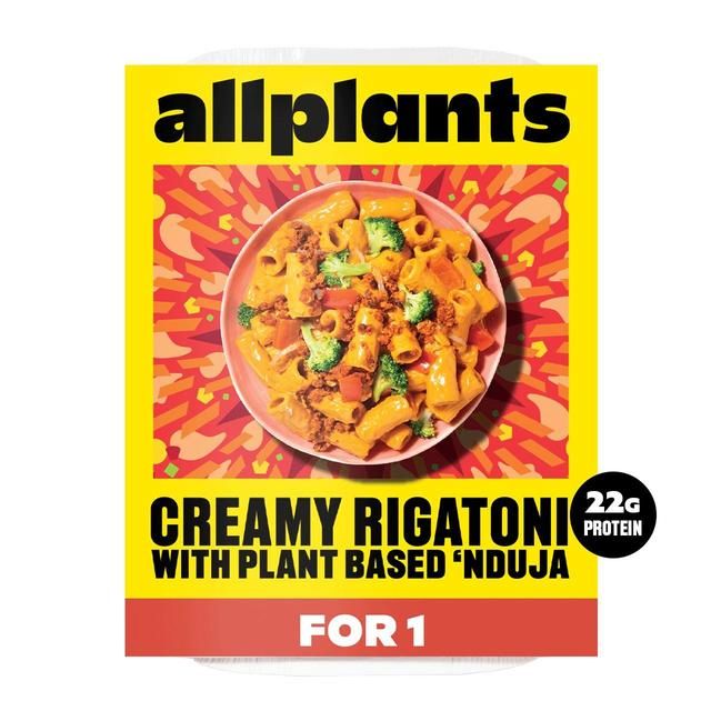allplants Creamy Rigatoni with Plant Based 'Nduja for 1   425g - McGrocer