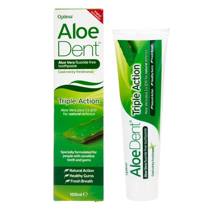 Aloe Dent Triple Action Aloe Vera Toothpaste with Co Q10 100ml - McGrocer