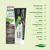 AloeDent Charcoal Toothpaste   100ml - McGrocer