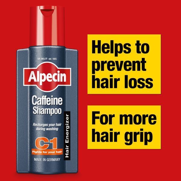 Alpecin Caffeine Shampoo XXL 2x 375ml | Prevents Hair Loss - McGrocer